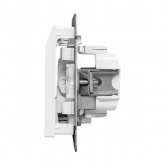 Механизм выключателя карточного с подсветкой EKF 10А Эпика белый