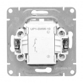 Механизм выключателя 1-клавишного EKF 10А Эпика алюминий