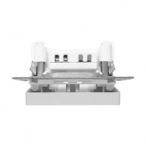 Механизм выключателя 1-клавишного EKF 10А Эпика алюминий