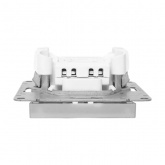 Механизм выключателя 1-клавишного EKF с подсветкой 10А Эпика алюминий