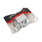 Механизм выключателя 2-клавишного EKF с подсветкой 10А Эпика алюминий