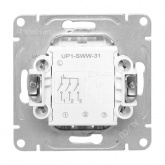 Механизм выключателя 3-клавишного EKF 10А Эпика алюминий