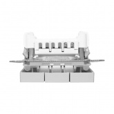 Механизм выключателя 3-клавишного EKF 10А Эпика алюминий