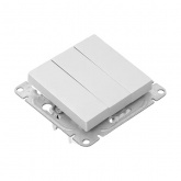 Механизм выключателя 3-клавишного EKF 10А Эпика алюминий