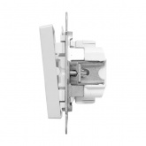 Механизм переключателя 1-клавишного EKF 10А Эпика алюминий