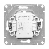 Механизм переключателя 1-клавишного EKF перекрестного 10А Эпика алюминий