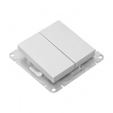 Механизм переключателя 2-клавишного EKF перекрестного 10А Эпика алюминий