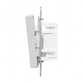 Механизм переключателя 2-клавишного EKF перекрестного 10А Эпика алюминий