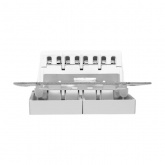 Механизм переключателя 2-клавишного EKF перекрестного 10А Эпика алюминий