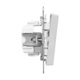 Механизм 2-клавишной кнопки EKF 10А Эпика алюминий