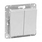 Механизм 2-клавишного кнопочного выключателя EKF для жалюзи Эпика алюминий