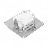 Механизм 2-клавишного кнопочного выключателя EKF для жалюзи Эпика алюминий