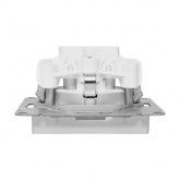 Механизм розетки EKF 2P+E 16А Эпика алюминий