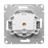 Механизм розетки EKF 2P+E 16А с защитными шторками Эпика алюминий