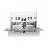 Механизм розетки EKF 2P+E 16А с USB-А и USB-C со шторками Эпика алюминий