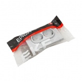 Двойная розетка EKF 2х2P+E 16А с рамкой Эпика алюминий