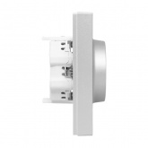 Двойная розетка EKF 2х2P+E 16А с рамкой Эпика алюминий