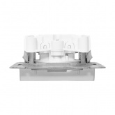 Механизм розетки EKF 2P без заземления 16А с защитными шторками Эпика алюминий