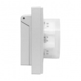 Двойная розетка EKF 2х2P+E 16А с защитными шторками с крышкой с рамкой IP44 Эпика алюминий