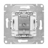 Механизм розетки EKF проходной TV 5-862МГц Эпика алюминий