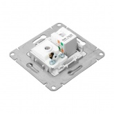 Механизм розетки EKF TV+RJ45 (cat5) Эпика алюминий