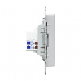 Механизм розетки EKF TV+RJ45 (cat5) Эпика алюминий