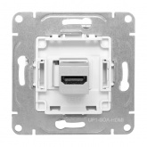 Механизм розетки EKF HDMI Эпика алюминий