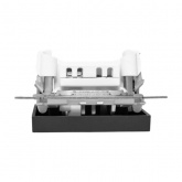 Механизм выключателя 1-клавишного EKF 10А Эпика черный