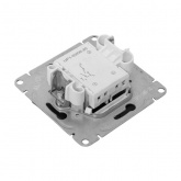 Механизм выключателя 2-клавишного EKF 10А Эпика черный