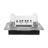 Механизм выключателя 3-клавишного EKF 10А Эпика черный