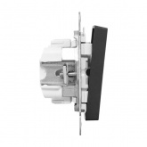 Механизм переключателя 1-клавишного EKF 10А Эпика черный