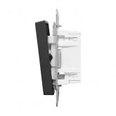 Механизм переключателя 2-клавишного EKF перекрестного 10А Эпика черный