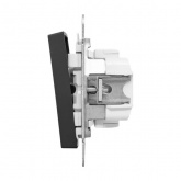 Механизм 2-клавишной кнопки EKF 10А Эпика черный