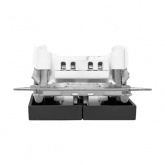 Механизм 2-клавишного кнопочного выключателя EKF для жалюзи Эпика черный