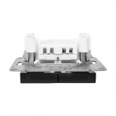 Механизм 2-клавишного кнопочного выключателя EKF для жалюзи Эпика черный