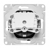 Механизм розетки EKF 2P+E 16А Эпика черный