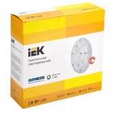 Светильник светодиодный ИЭК LED ДПБ 2004 18Вт 4200K 1080Lm IP20 круг белый