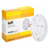 Светильник светодиодный ИЭК LED ДПБ 2004 18Вт 4200K 1080Lm IP20 круг белый