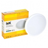 Светильник светодиодный ИЭК LED ДПБ 3001 12Вт 4000K 900Lm IP54 круг белый