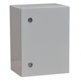 Корпус металлический навесной с монтажной панелью DEKraft ЩРНМ 2.0 250х200х150 IP31 RAL7035