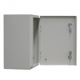 Корпус металлический навесной с монтажной панелью DEKraft ЩРНМ 2.0 400х300х200 IP31 RAL7035