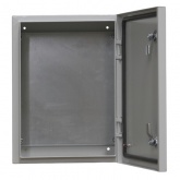 Корпус металлический навесной с монтажной панелью DEKraft ЩРНМ 2.0 400х400х200 IP55 RAL7035