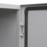 Корпус металлический навесной с монтажной панелью DEKraft ЩРНМ 2.0 400х400х200 IP55 RAL7035