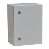 Корпус металлический навесной с монтажной панелью DEKraft ЩРНМ 2.0 500х400х250 IP55 RAL7035