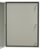 Корпус металлический навесной с монтажной панелью DEKraft ЩРНМ 2.0 800х600х300 IP55 RAL7035