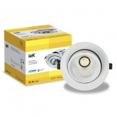 Светильник светодиодный поворотный ИЭК PRO ДВО 1822 35Вт 4200K 4200Lm IP20 круг белый