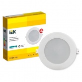 Светильник светодиодный ИЭК LED ДВО 1714 12Вт 4200K 1020Lm IP40 круг белый d105/D145x31mm