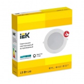 Светильник светодиодный ИЭК LED ДВО 1715 15Вт 4200K 1275Lm IP40 круг белый d125/D175x31,5mm