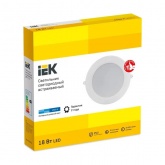 Светильник светодиодный ИЭК LED ДВО 1716 18Вт 4200K 1530Lm IP40 круг белый d140/D195x32mm