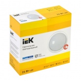 Светильник светодиодный ИЭК ДПО 5051 18Вт 6500K 1770Lm IP65 круг белый